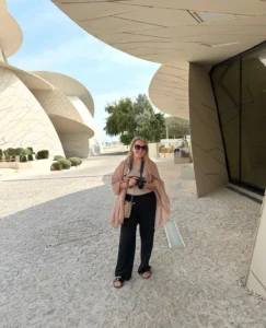 Megan in UAE for a sponsored trip
